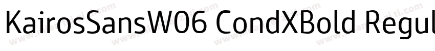 KairosSansW06 CondXBold Regular字体转换